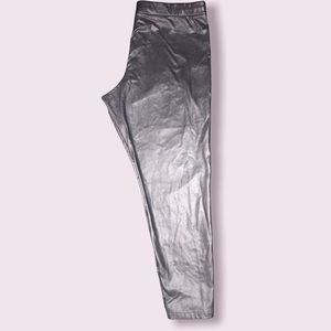 Black Faux Leather Pants